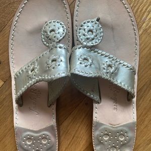 Jack Roger’s Flat Sandals Platinum Jacks